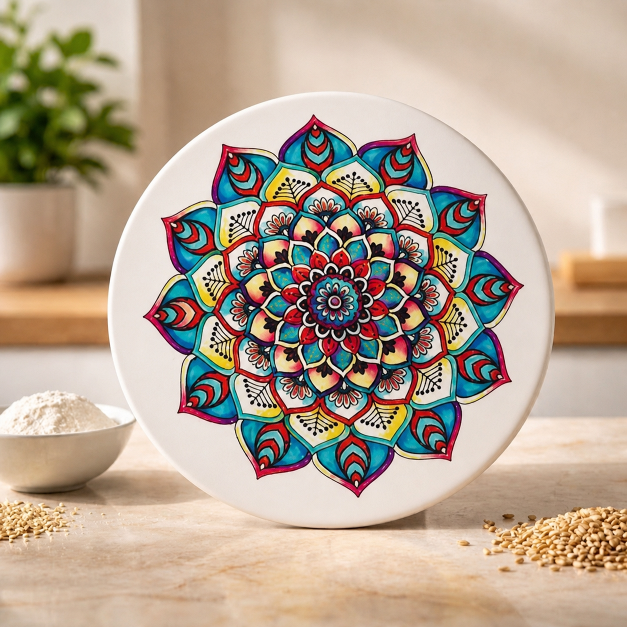 Marble Chakla  For Kitchen | Stonex Handicraft