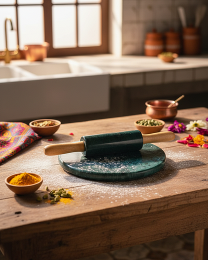 Marble Chakla Belan Set For Kitchen