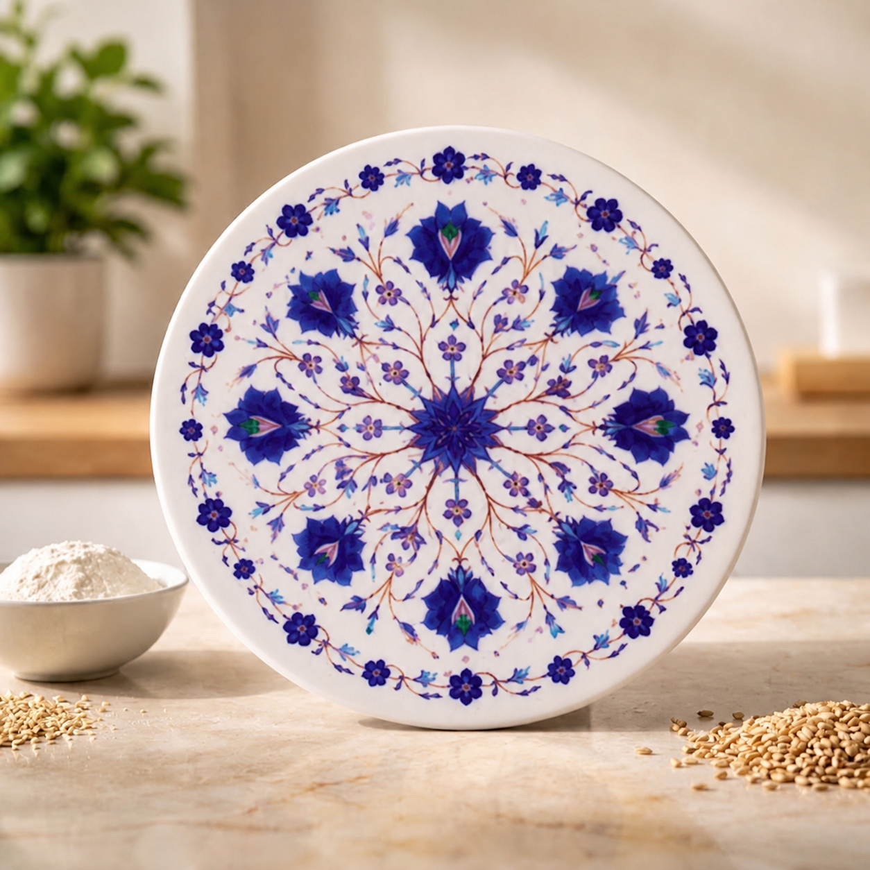Marble Chakla  For Kitchen | Stonex Handicraft