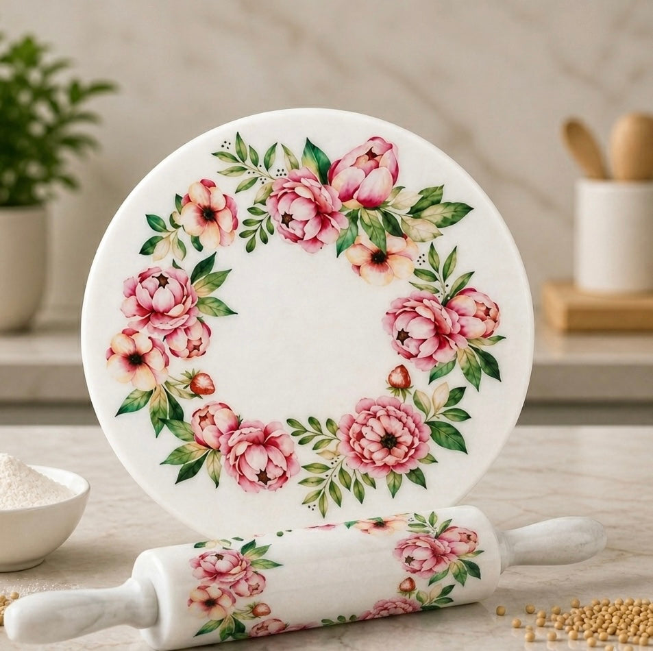 Marble Chakla  For Kitchen | Stonex Handicraft
