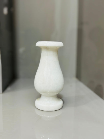 Elegant White Marble Decorative Flower Vase - Stonex Handicrafts