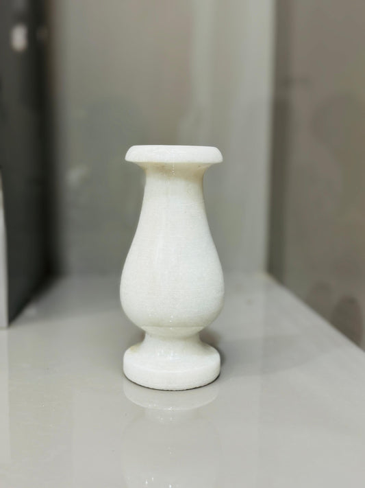 Elegant White Marble Decorative Flower Vase - Stonex Handicrafts