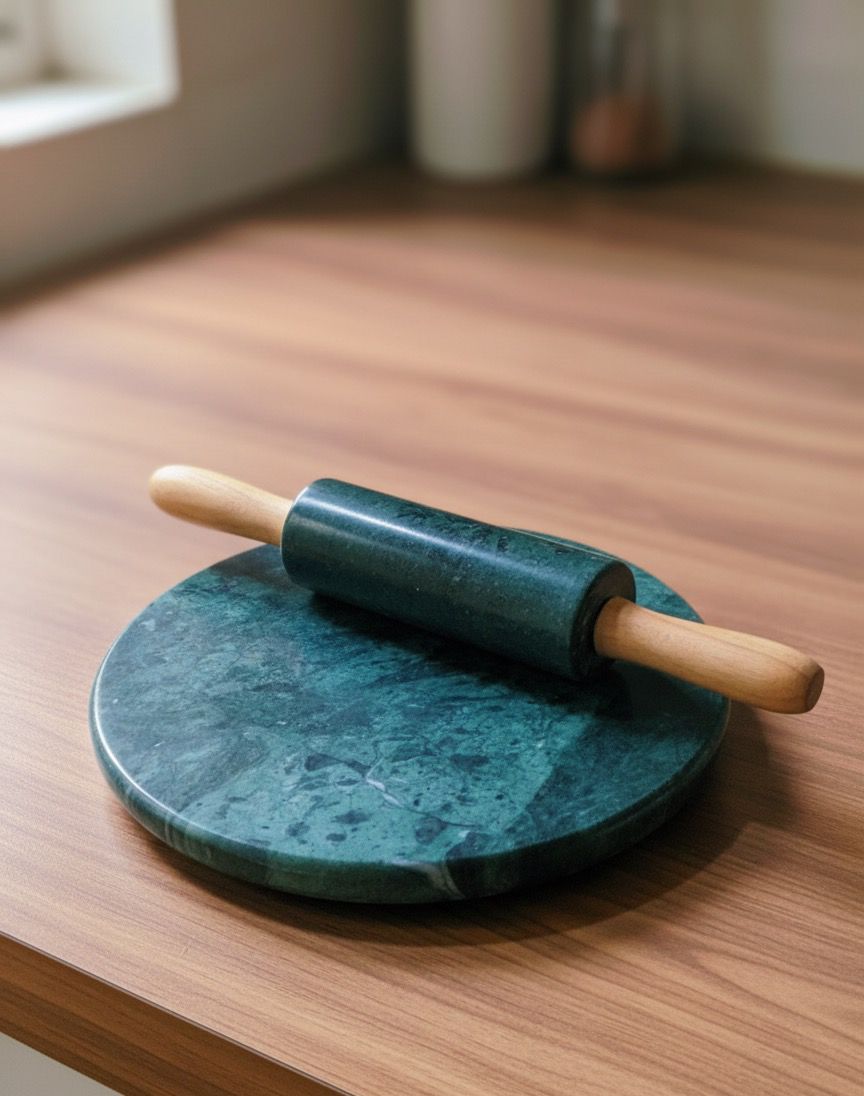 Marble Chakla Belan Set For Kitchen