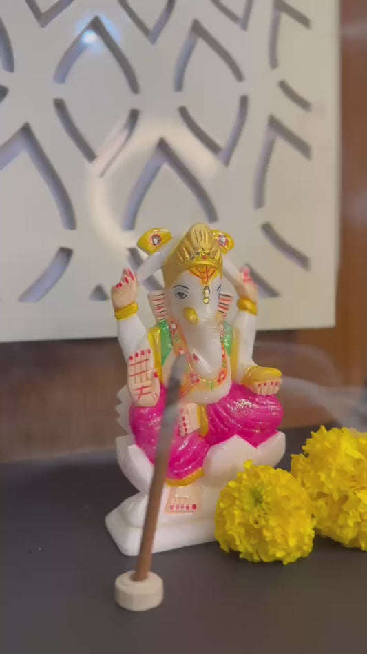 Handicrafted Marble Lord Ganesha
