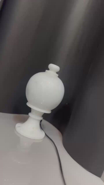 Handcrafted“Elegant White Marble Moon Lamp”