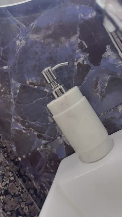 White Marble Soap Dispenser - Stonex Handicraft